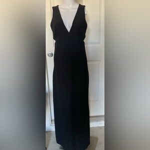 Gianni Versace Vintage 90’s Versus long Black Sleeveless Cutout sides dress 2/4